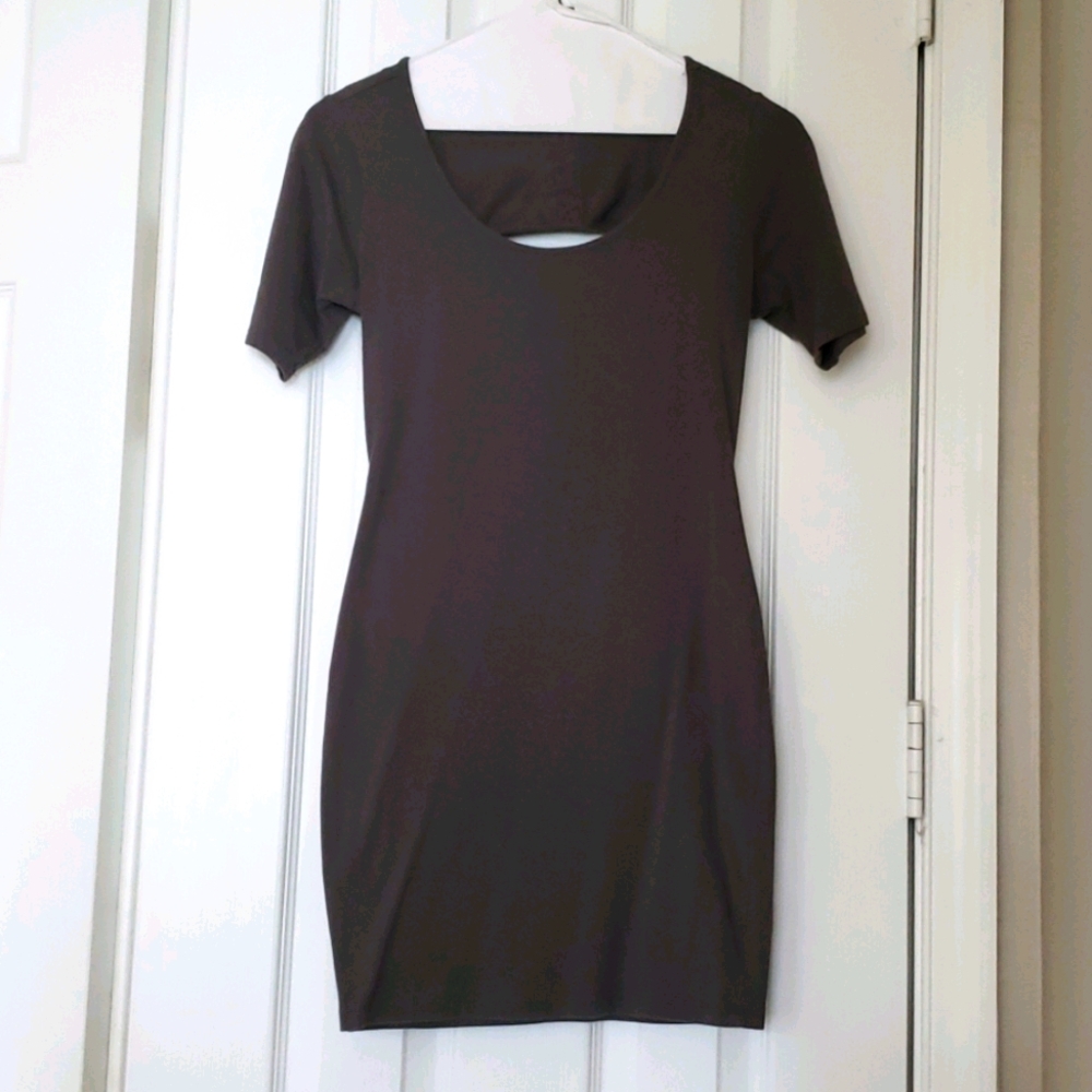 Casual Gray Mini Dress